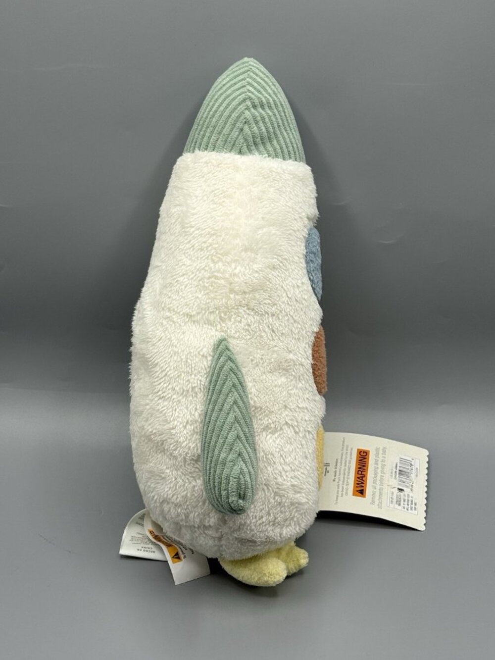 Cloud Island Rocket Plush Stuffed Animal Soft Neutral Colors NEW - Picture 4 of 6